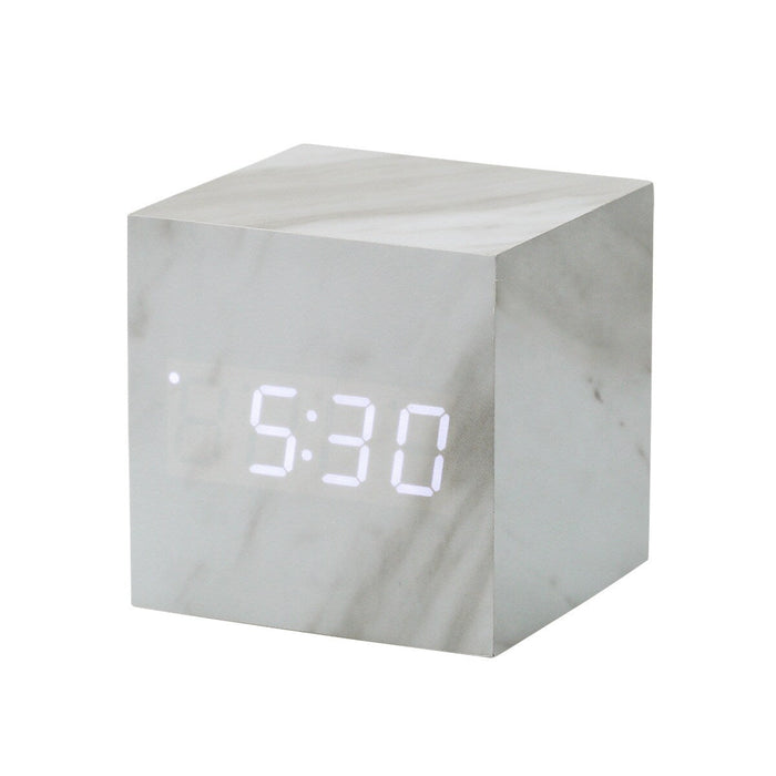 S714RS-C USB LED CLOCK WH