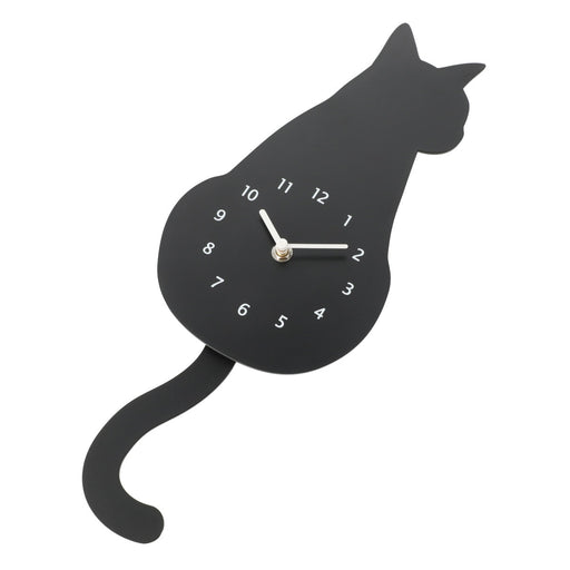 Pendulum Clock Black Cat