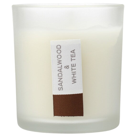 Glass Candle Foresta S Wood & White Tea BR