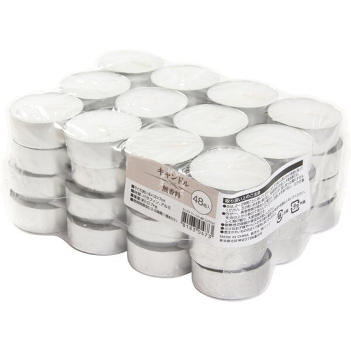 CANDLE TEALIGHT 48P UNSCENTED