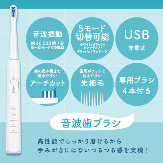 USB CHARGING SONIC TOOTHBRUSH NS