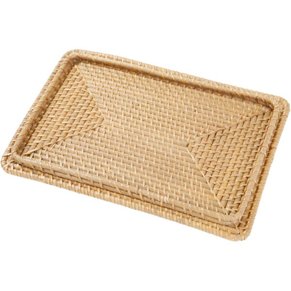 RATTAN BASKET LID FOR REGULAR / HORIZONTAL HALF SIZE (L NATURAL)