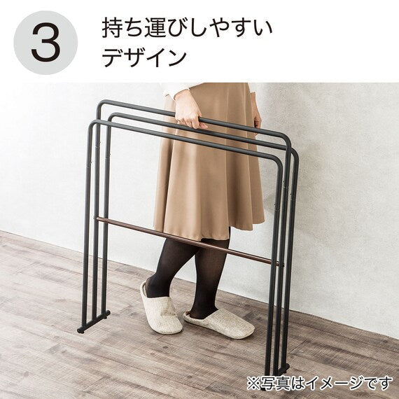 BATH TOWEL HANGING STAND TRES BK / DBR