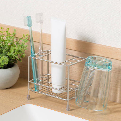 Stainless Wire Tooth Brush Holder Square