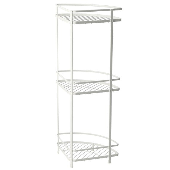 WIRE BATH RACK 3-TIER CORNER PIATTO-2 W27.7XD20XH61