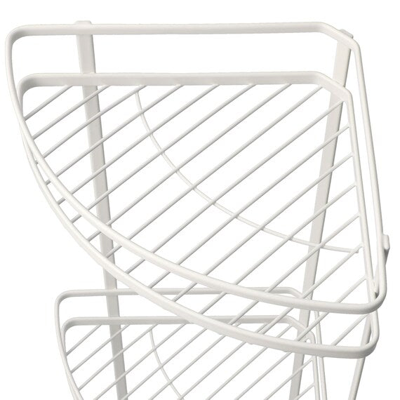 WIRE BATH RACK 3-TIER CORNER PIATTO-2 W27.7XD20XH61