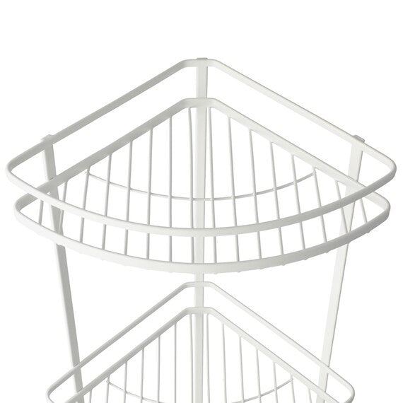 WIRE BATH RACK 3-TIER CORNER PIATTO-2 W27.7XD20XH61