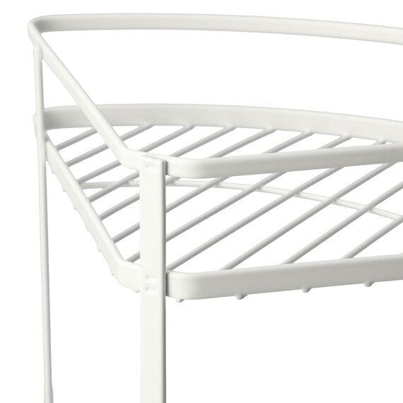 WIRE BATH RACK 3-TIER CORNER PIATTO-2 W27.7XD20XH61