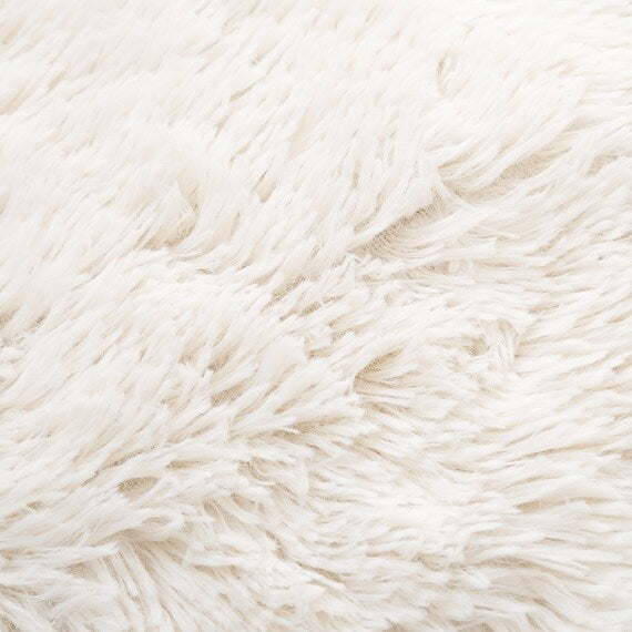 CHRISTMAS TREE SKIRT FAKE FUR WHITE M-SIZE NHN