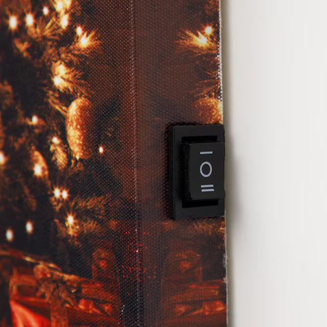CHRISTMAS LED POSTER FIREPLACE / TREE N3ZF