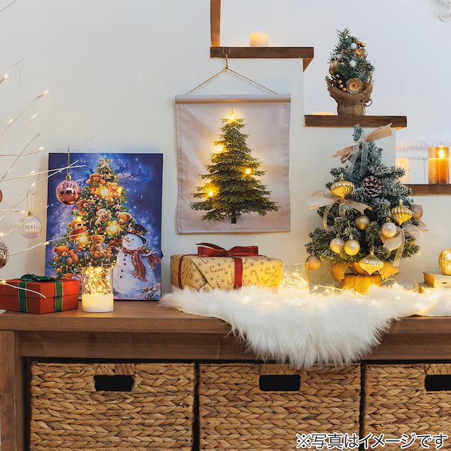 CHRISTMAS LED POSTER SNOWMAN / TREE N3ZF