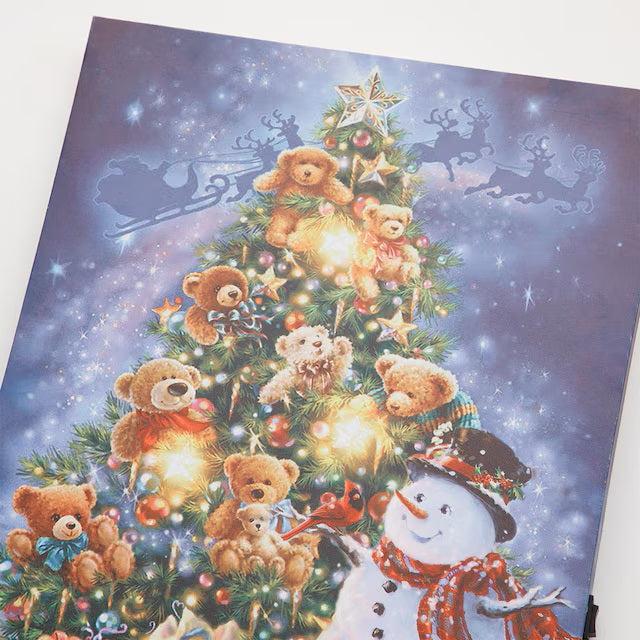 CHRISTMAS LED POSTER SNOWMAN / TREE N3ZF