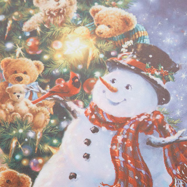 CHRISTMAS LED POSTER SNOWMAN / TREE N3ZF