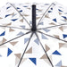 60CM Vinyl Jump Umbrella Stylish Triangle
