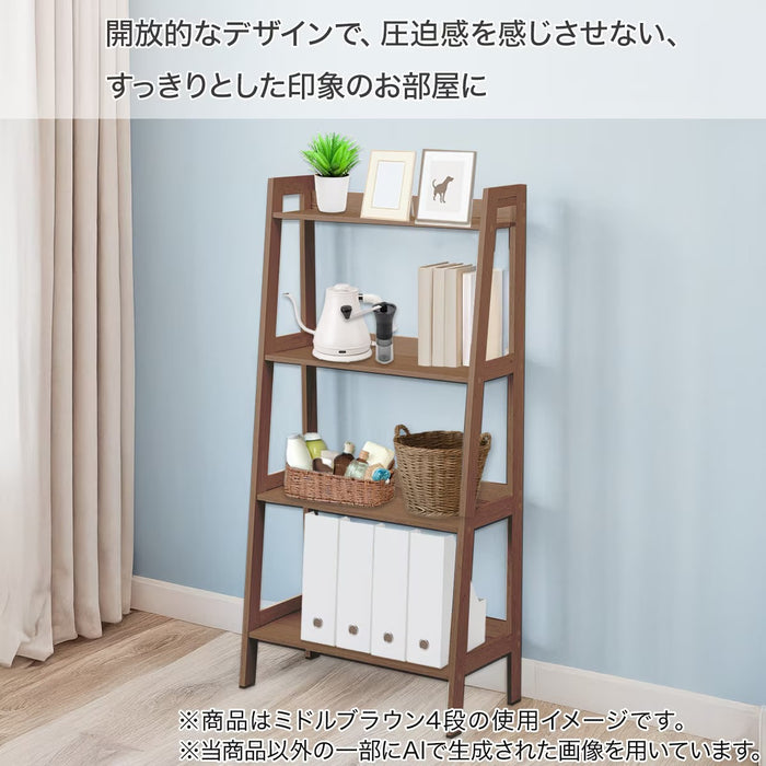 WOOD LADDER SHELF 3TIER 6291 MB