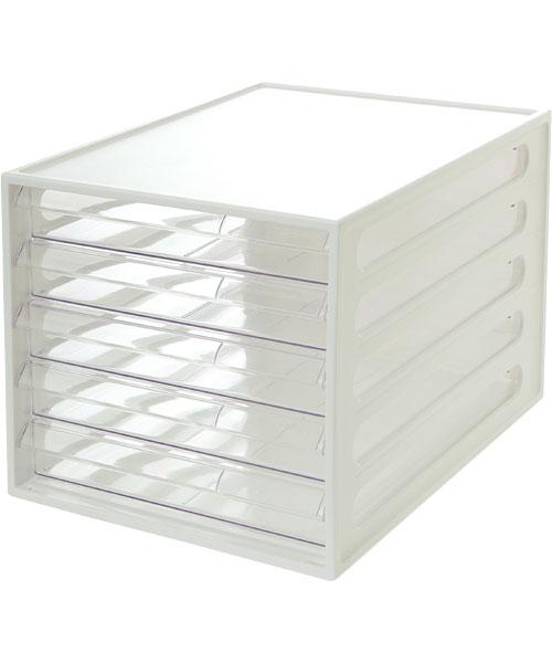 A4 Letter Drawer 5Tier WH/CL