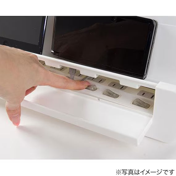 CABLE CASE WITH STAND W39XD15XH14 WH