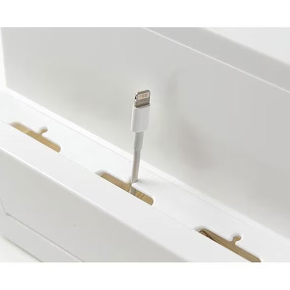 CABLE CASE WITH STAND W39XD15XH14 WH