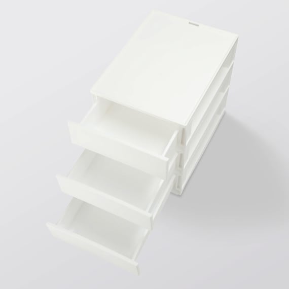 DRAWER N-INBOX 2 V HALF 3-TIER WH