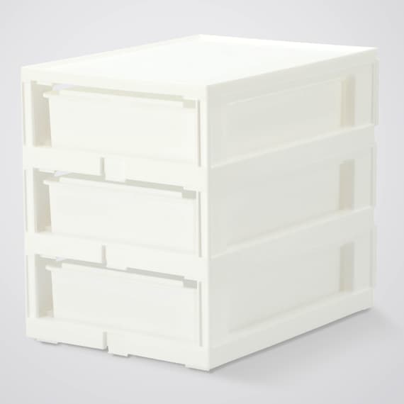 DRAWER N-INBOX 2 V HALF 3-TIER WH