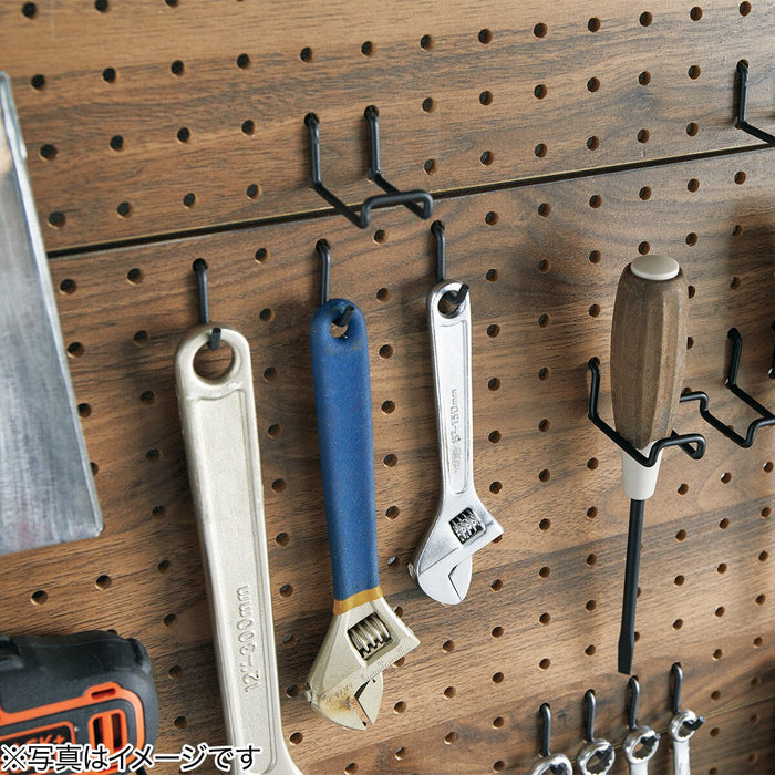 PUNCHING WIRE HOOK 1-HOLE BK 2-PCS