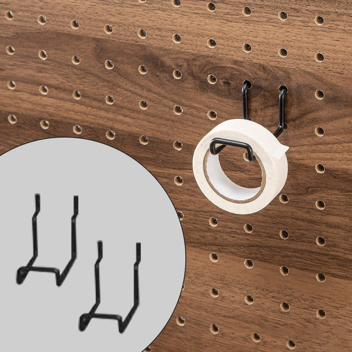 PUNCHING WIRE HOOK 2-HOLE BK 2-PCS