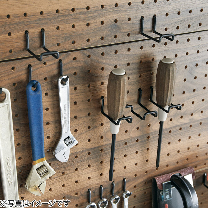 PUNCHING WIRE HOOK 2-HOLE BK 2-PCS