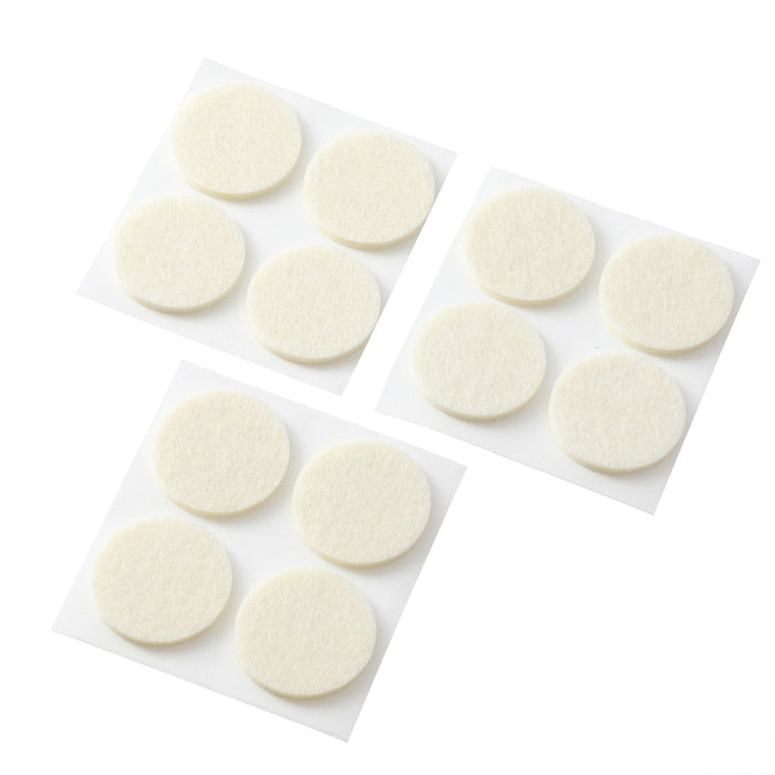 CUSHION COVER FELT 12-PCS WH