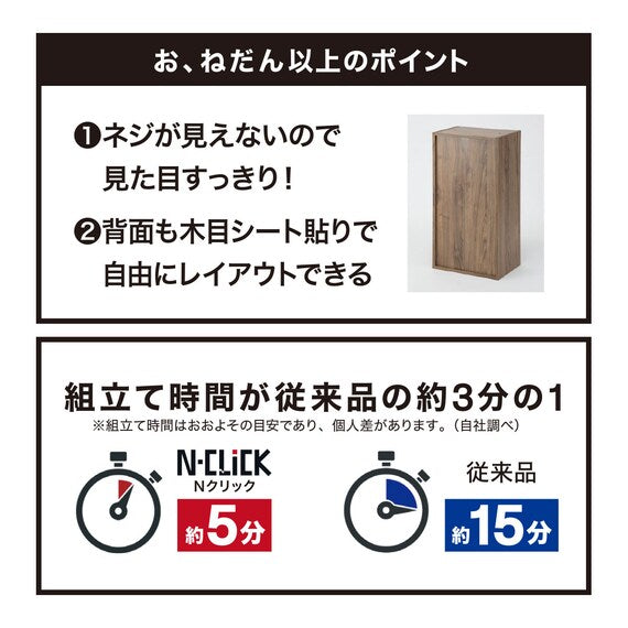 N-CLICK BOX 3 WIDE SIZE 3-TIER WW