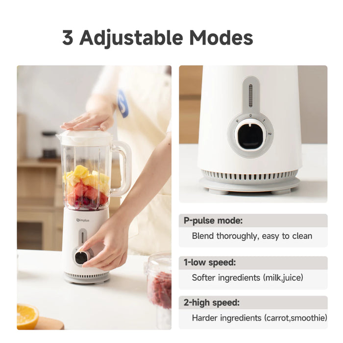 3 IN 1 FOOD PROCESSOR 005 380W 1.25L WHITE EU