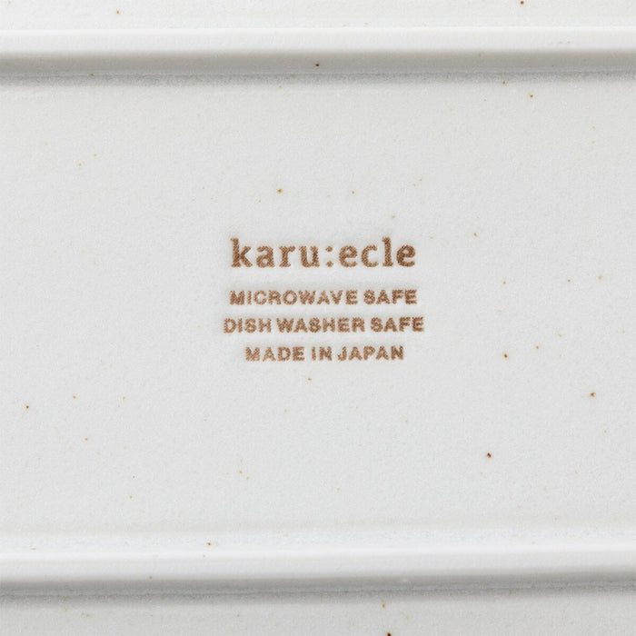 ULTRA LIGHTWEIGHT 22x13CM RECTANGLE PLATE KARU:ECLE SHIROKARATSU