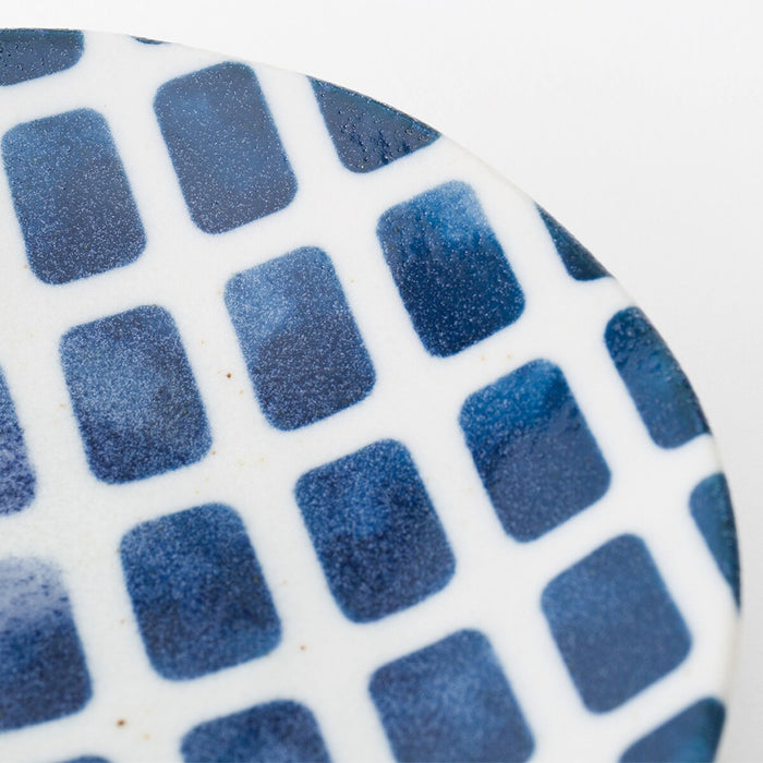 ULTRA LIGHTWEIGHT ROUND PLATE CAL: ECLAT 12CM (BLUE CHECKERED)