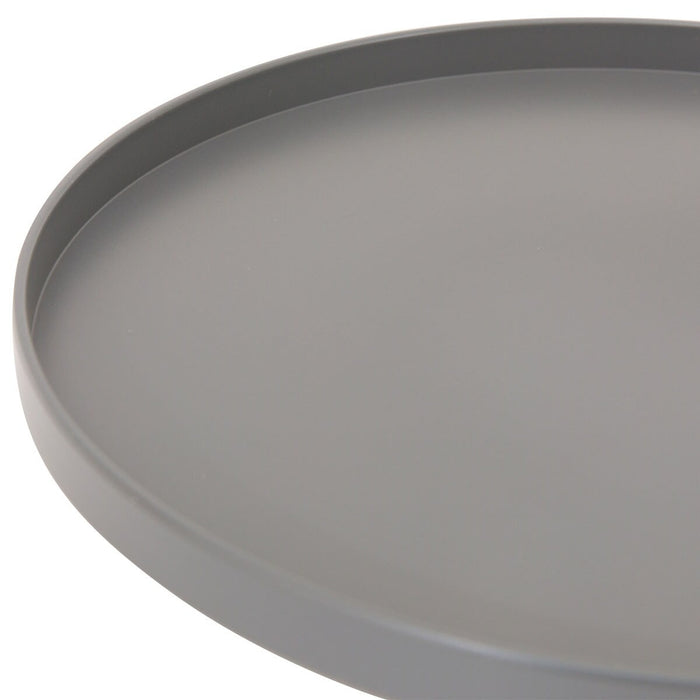 STACKING TRAY CIRCLE 24CM DGY