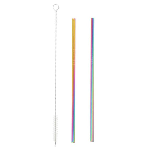 Rainbow Stainless Straw