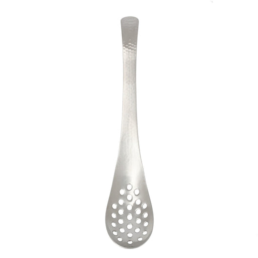 Slotted Soup Spoon Hammered Pattern