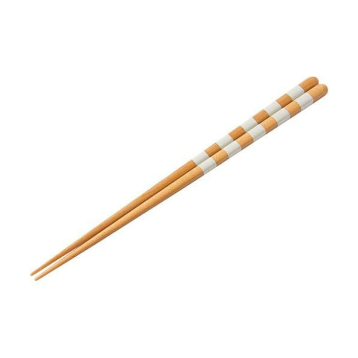 23CM SYOKUSEN CHOPSTICKS BORDER WH