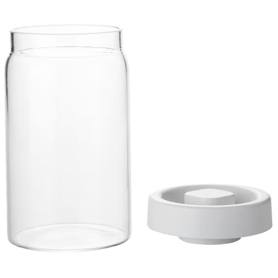 PUSH VACUUM GLASS CANISTER RL01 L