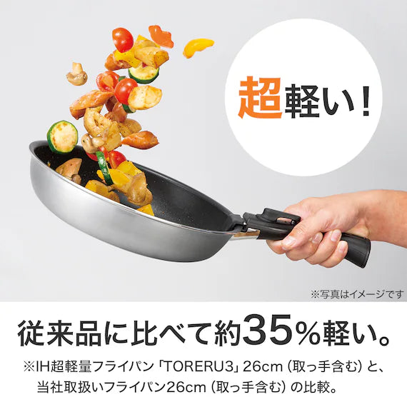 POT&FRYPAN WITH DETACHABLE HANDLE 7P SET BE TORERU3