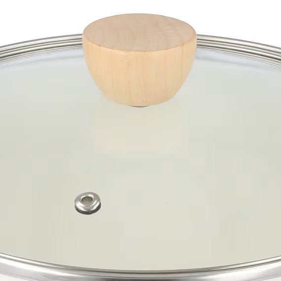 ENAMEL CASSEROLE 22CM WH