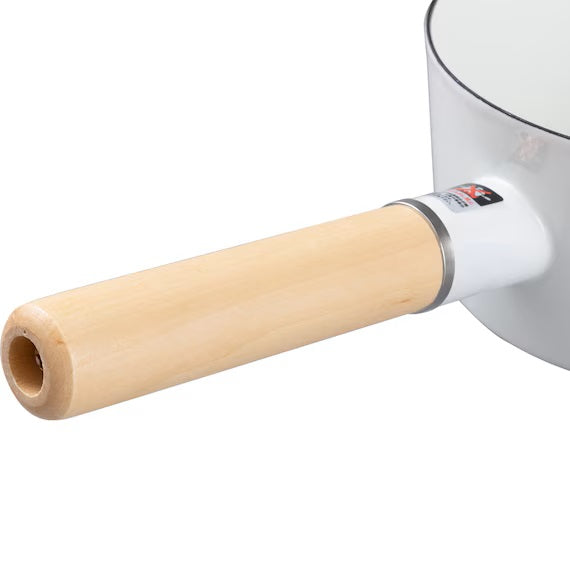 ENAMEL MILKPAN 15CM WH