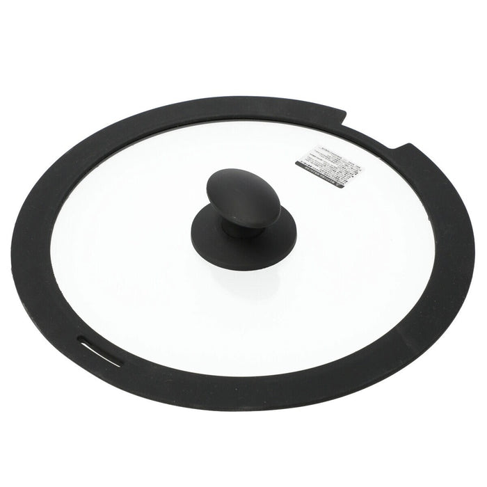 SILICONE-RIMMED GLASS LID FOR TORERU SERIES (28CM)