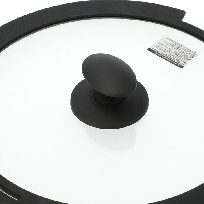 SILICONE-RIMMED GLASS LID FOR TORERU SERIES (28CM)