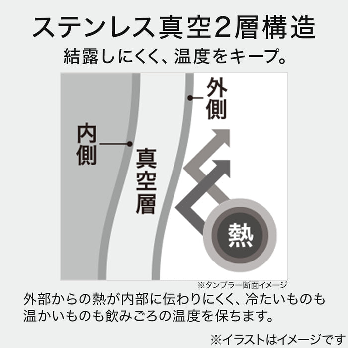 CERAMIC COAT STAINLESS STEEL TUMBLER 350ML WH