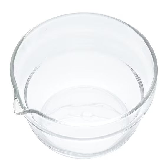 HEAT RESISTANT GLASS SINGLE SPOUT BOWL 400ML
