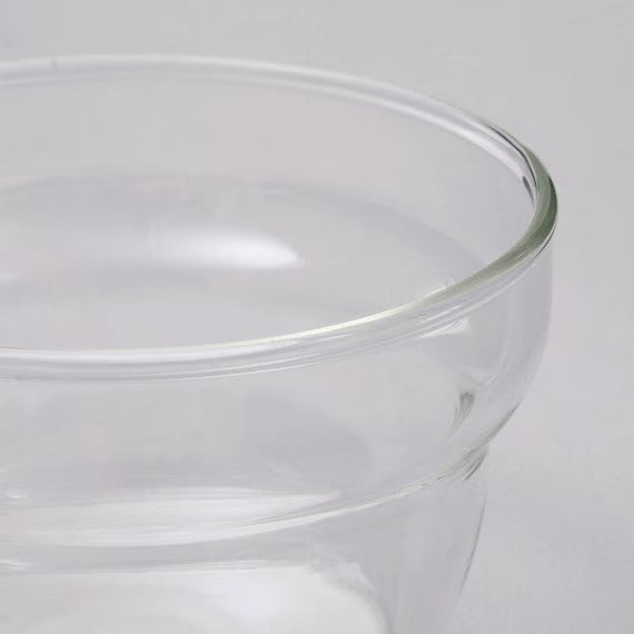 HEAT RESISTANT GLASS SINGLE SPOUT BOWL 400ML