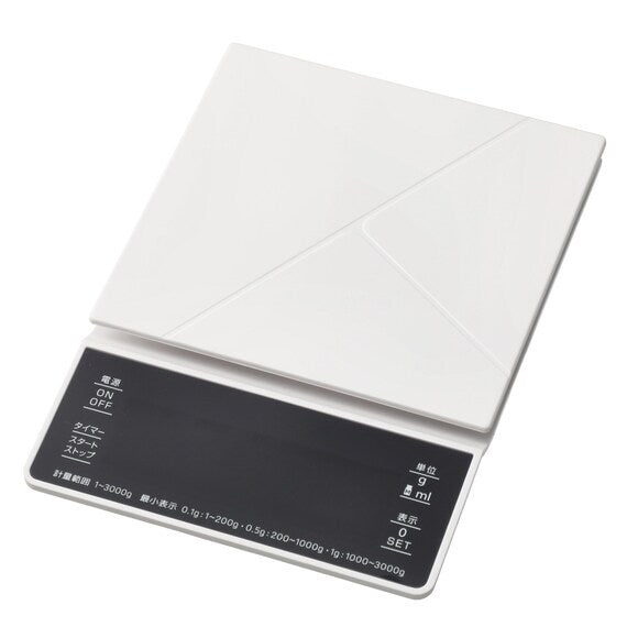 Coffee and KTN Scale 3KG SQ W/Cover WH