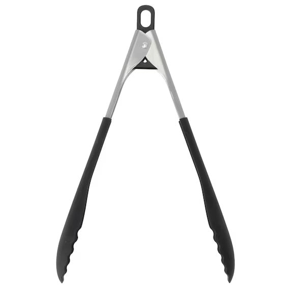 SILICONE STAINLESS TONG M KT03