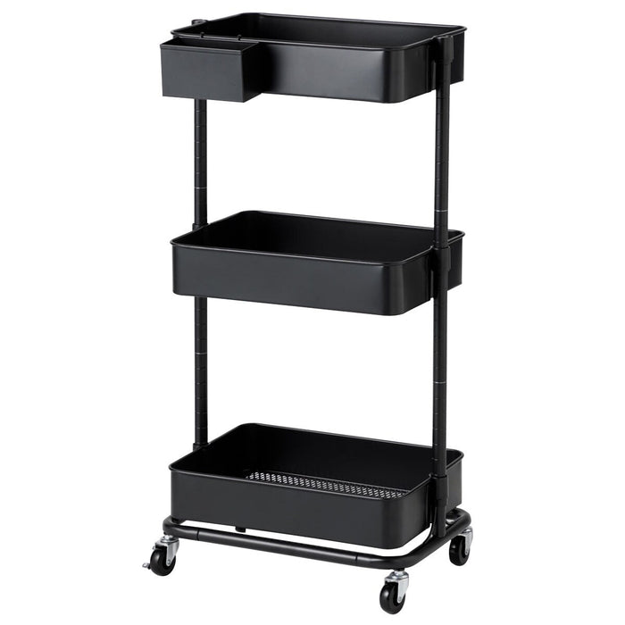 STEEL WAGON TROLLEY 3 BK