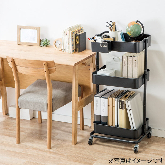 STEEL WAGON TROLLEY 3 BK
