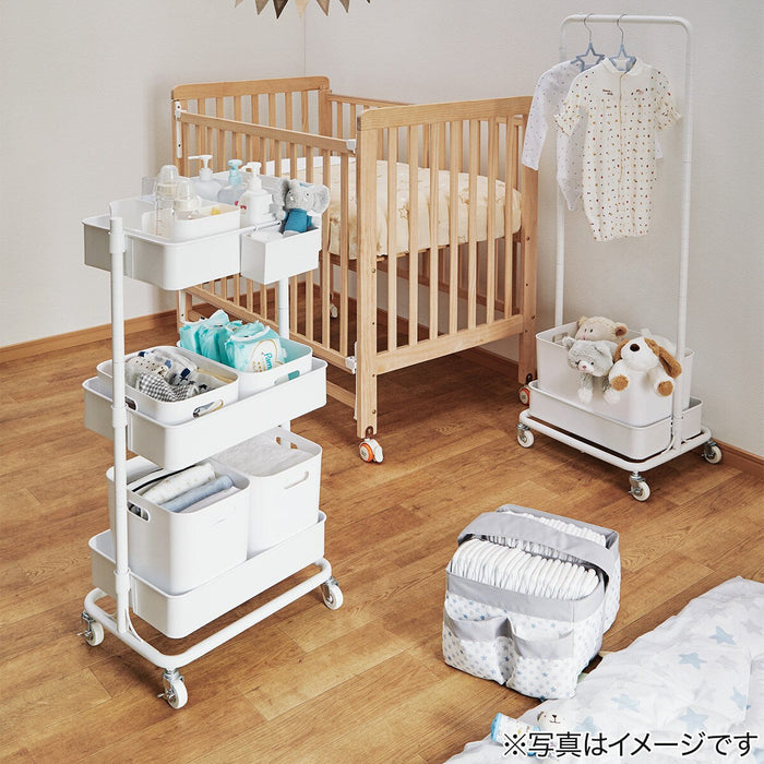 STEEL WAGON TROLLEY 3 BK